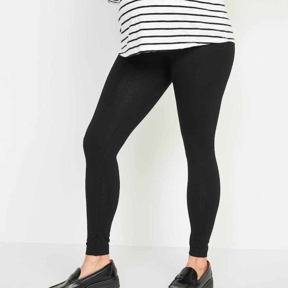 Old Navy Maternity Jersey Full Panel Leggings, size small